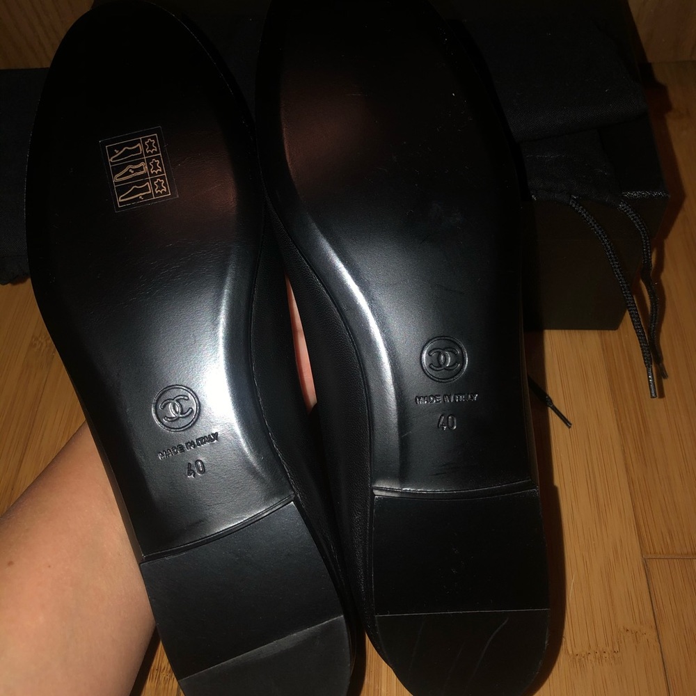 Brand new Chanel leather ballet flats Sz. 40 - Picture 4 of 7